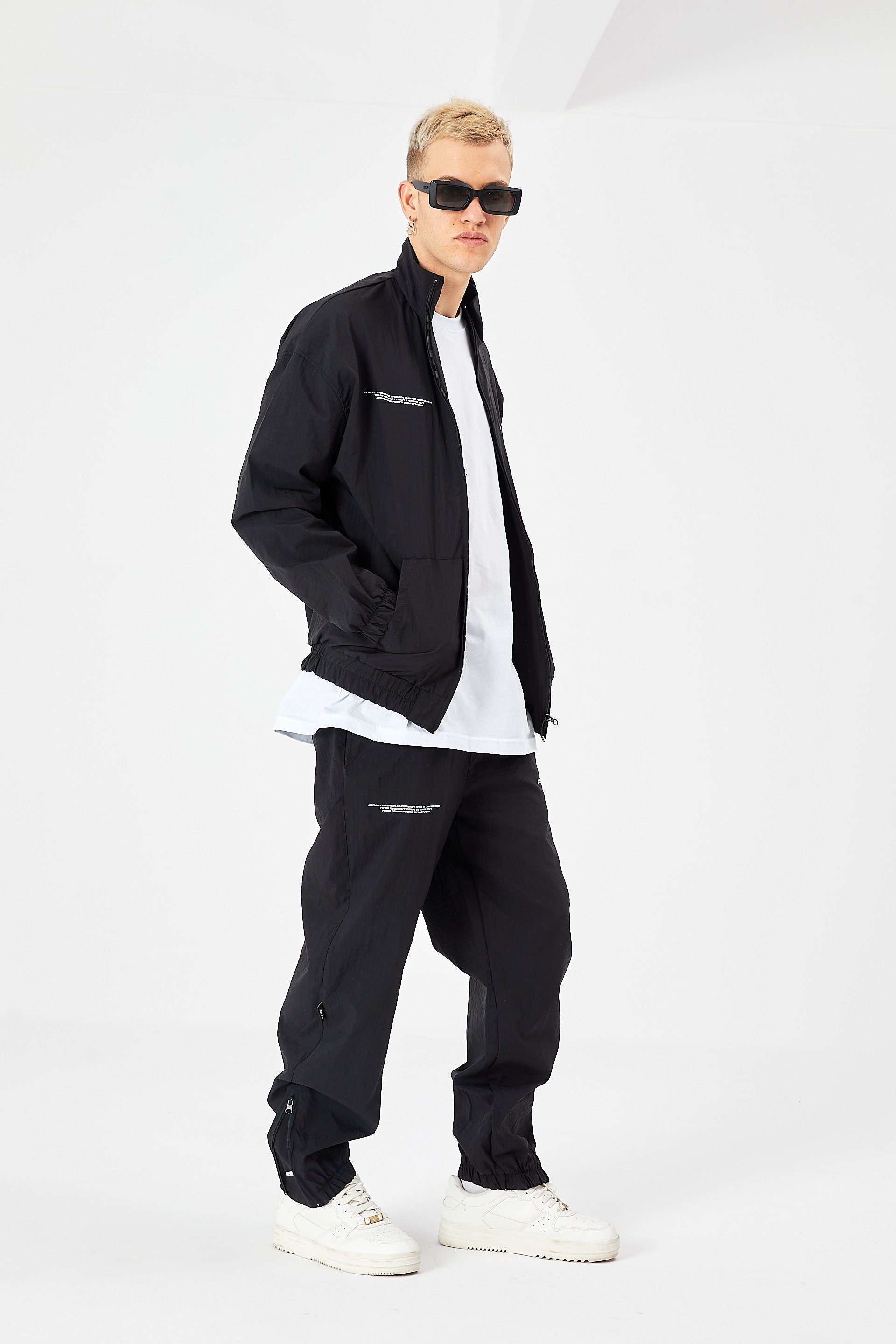 COFI Casuals Trainingsanzug Herren Anzug Oversize Fit Polyamid Trainingsanzug