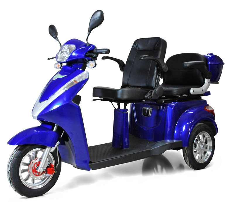 ECO ENGEL 503 Blau, 25 km/ h 1000 Watt/ 20 Ah Elektromobil Zweisitzer