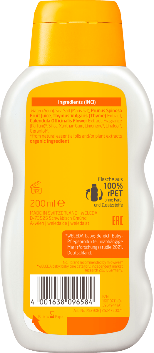 Baby Badezusatz Calendula Entspannungsbad, 200 ml