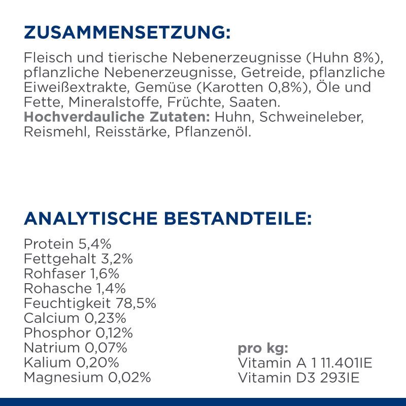 Hill's Hundenassfutter Hill's Prescription Diet Gastrointestinal Biome mit Huhn 12x354g