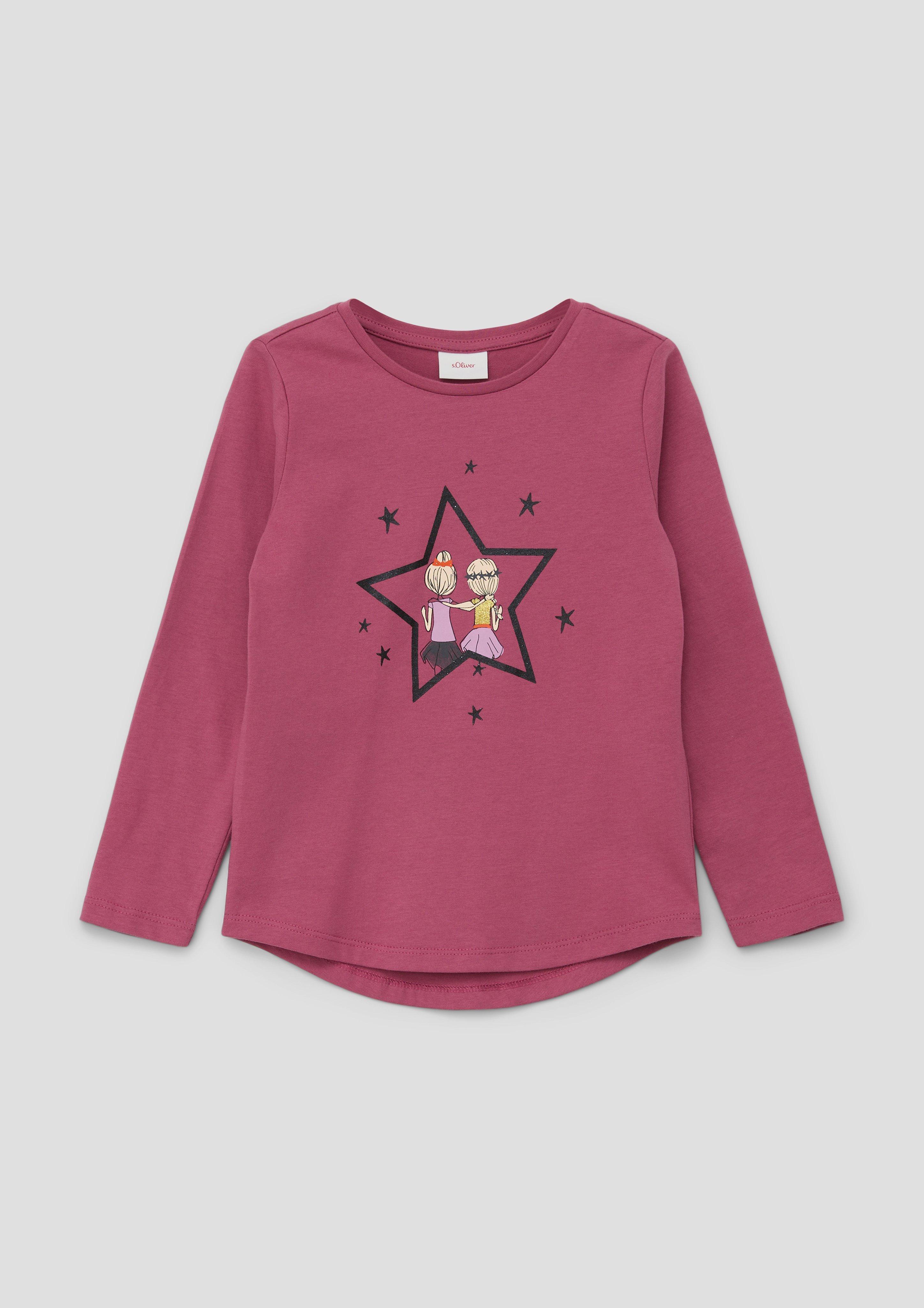 Longsleeve mit glitzerndem Effektprint  2137353-4592