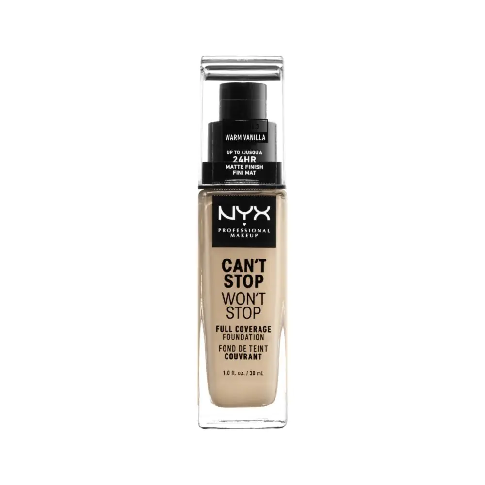 NYX Cant Stop Wont Stop Warm Vanilla makiažo pagrindas
