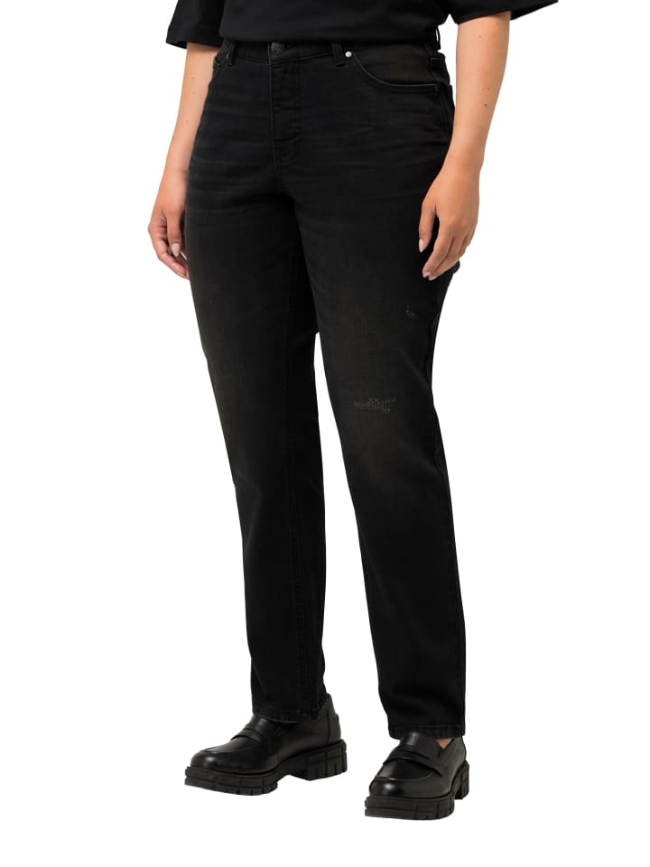 Ulla Popken Jeans in black günstig kaufen