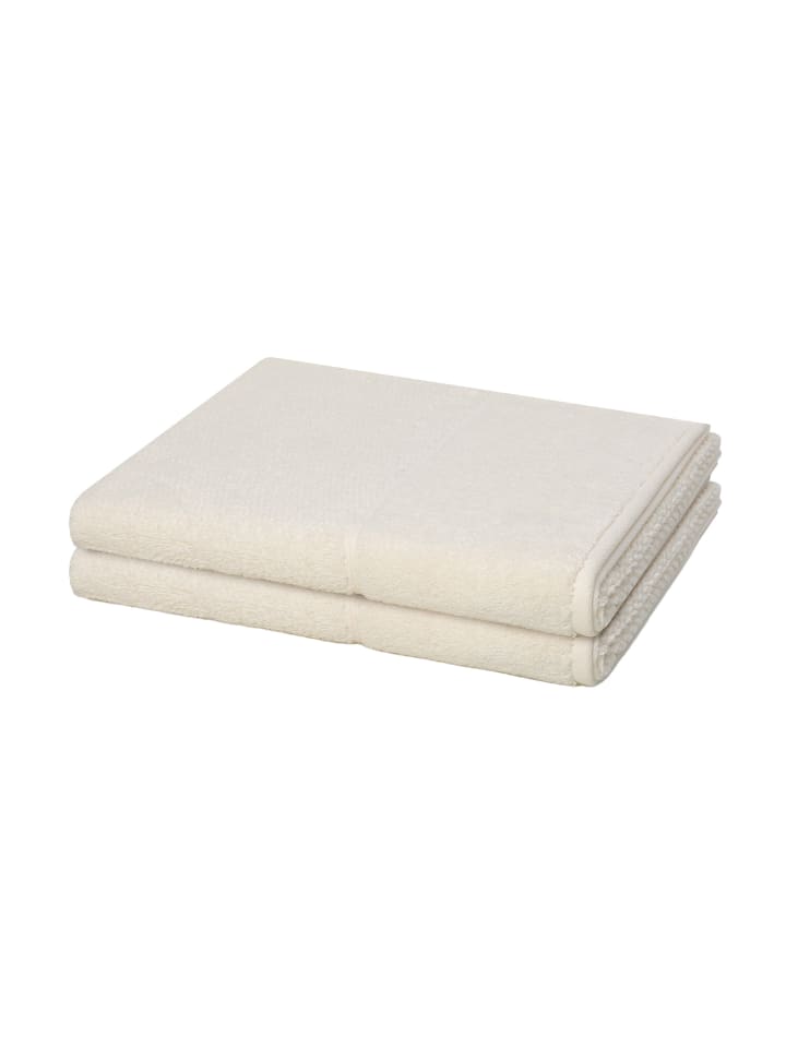 Möve for Frottana 2 X Duschtuch im Set Pearl in Ivory günstig kaufen 67 x 140 cm
