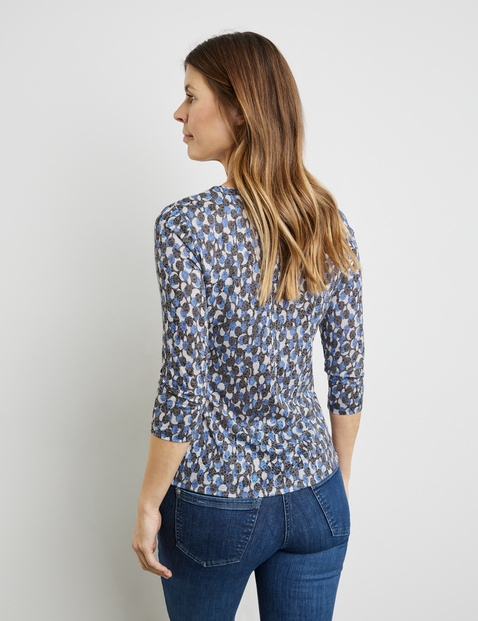 3/4 Arm Shirt mit Ausbrenner-Optik