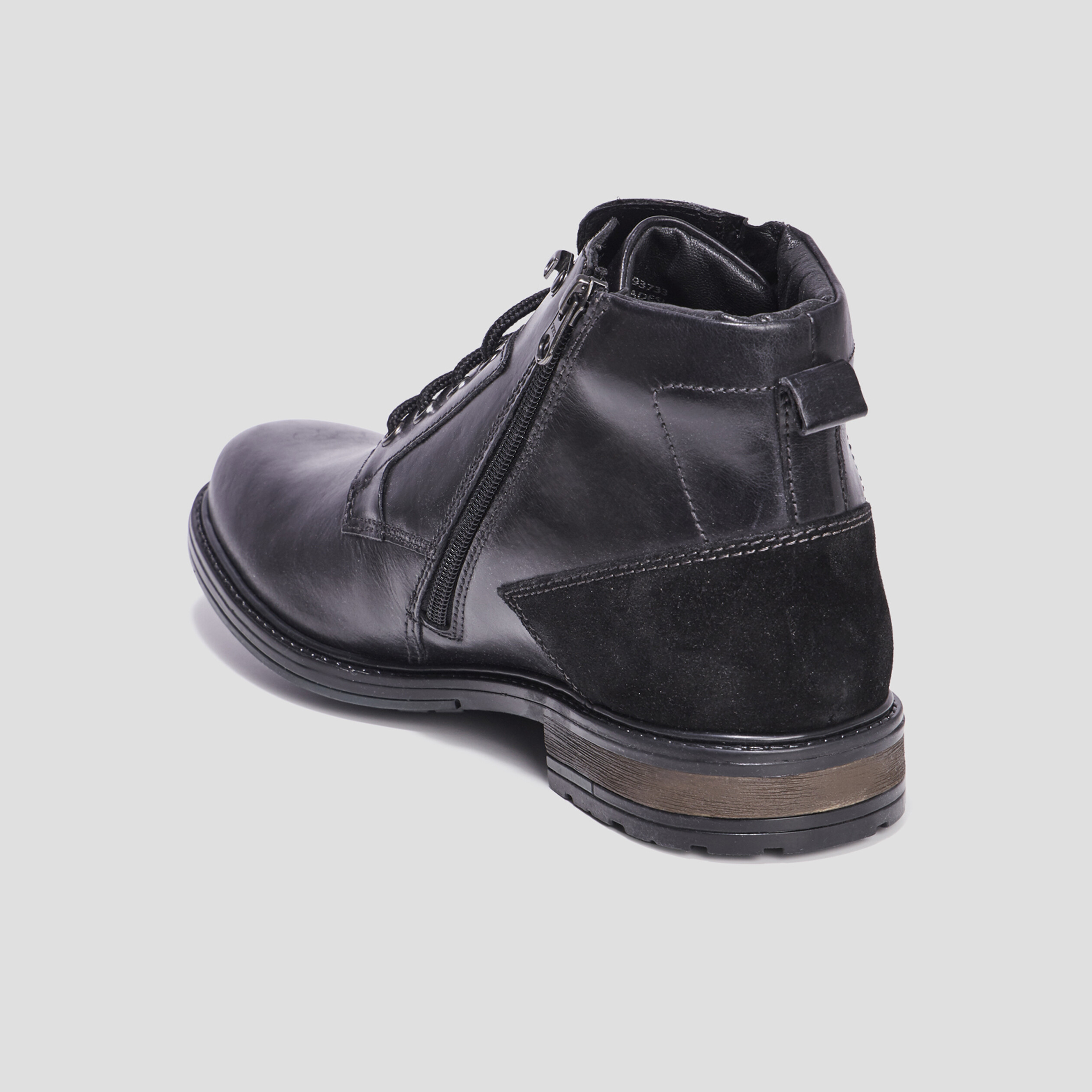 Bottines zippées en cuir Blark noir homme | La Halle