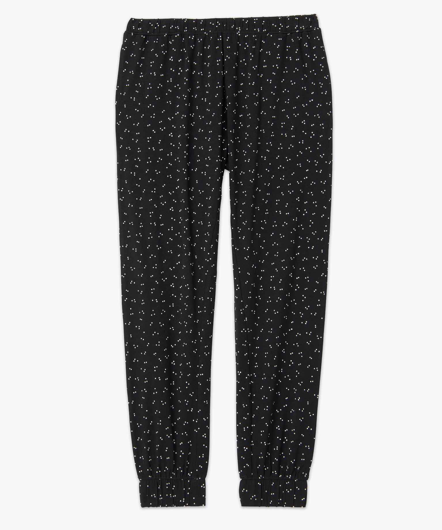 Pantalon de pyjama femme imprimé avec bas élastiqué imprime | GEMO