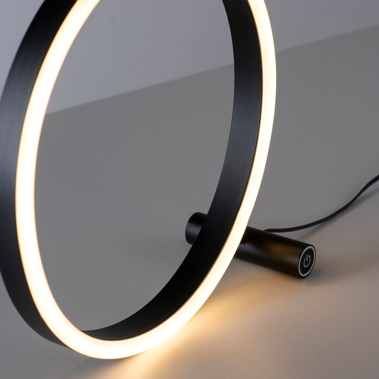 JUST LIGHT LeuchtenDirekt LED Tischleuchte RITUS, 3000 Kelvin, rund, dimmbar über Touchdimmer, Innenleuchte, IP20