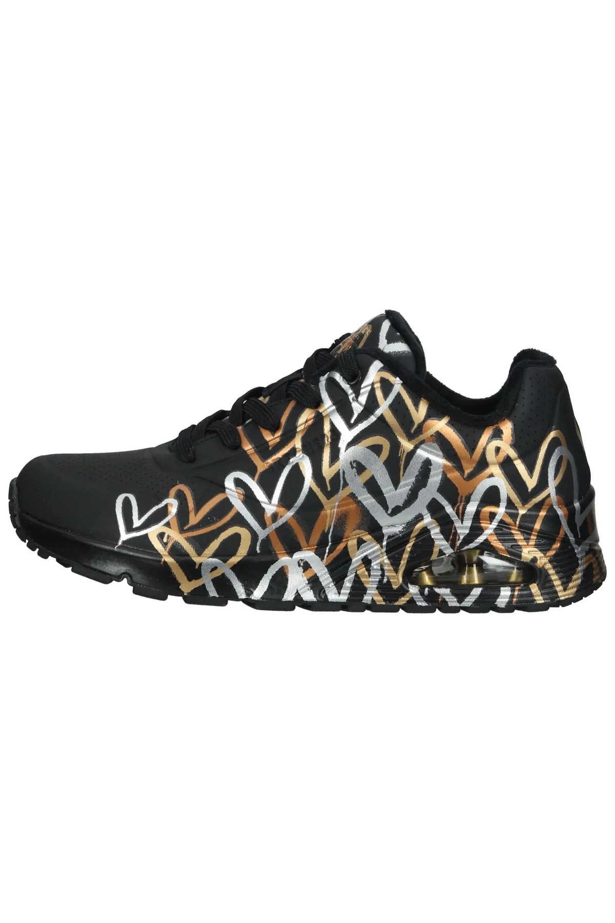 SKECHERS  Sneaker - Schwarz - Flacher Absatz