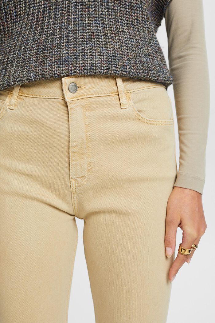 Twillhose mit schmaler Passform und hohem Bund