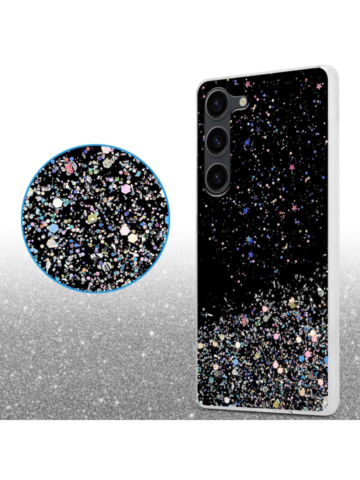 cadorabo Hülle für Samsung Galaxy S23 Glitter in Schwarz mit Glitter günstig kaufen onesize