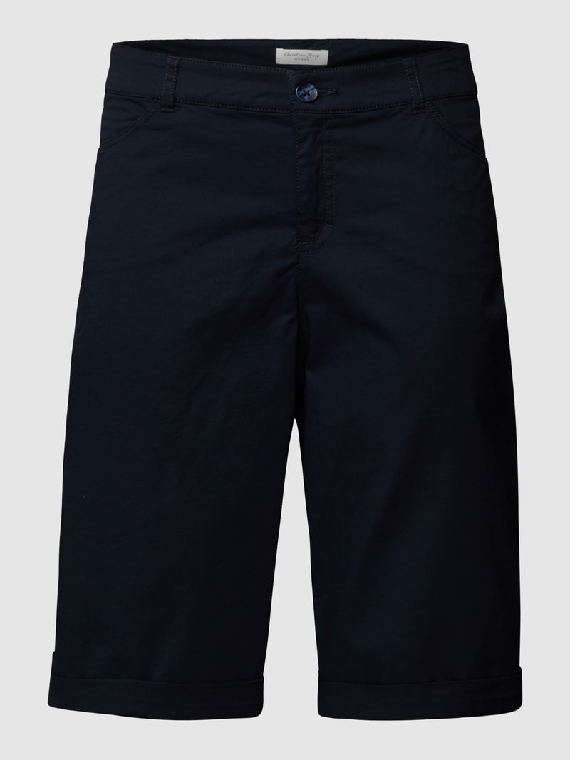 Shorts mit Eingrifftaschen in dunkelblau
