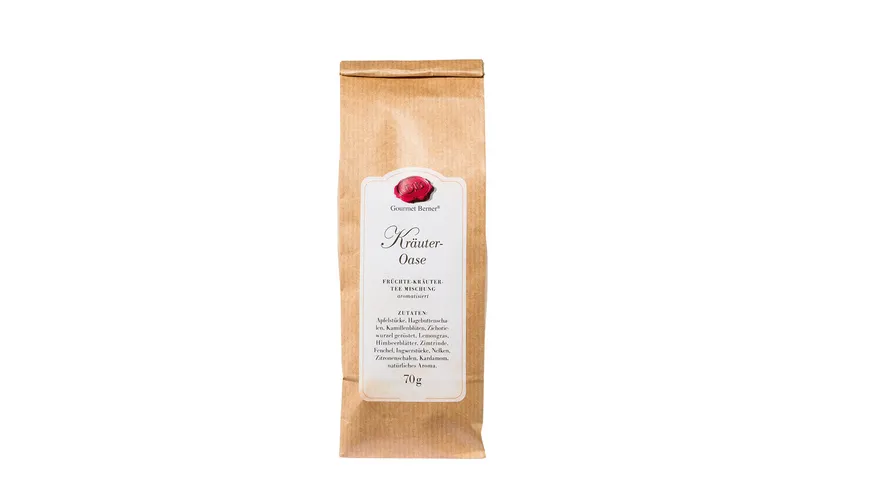 Gourmet Berner Kräuter Oase Früchte-Kräutertee-Mischung 70 g