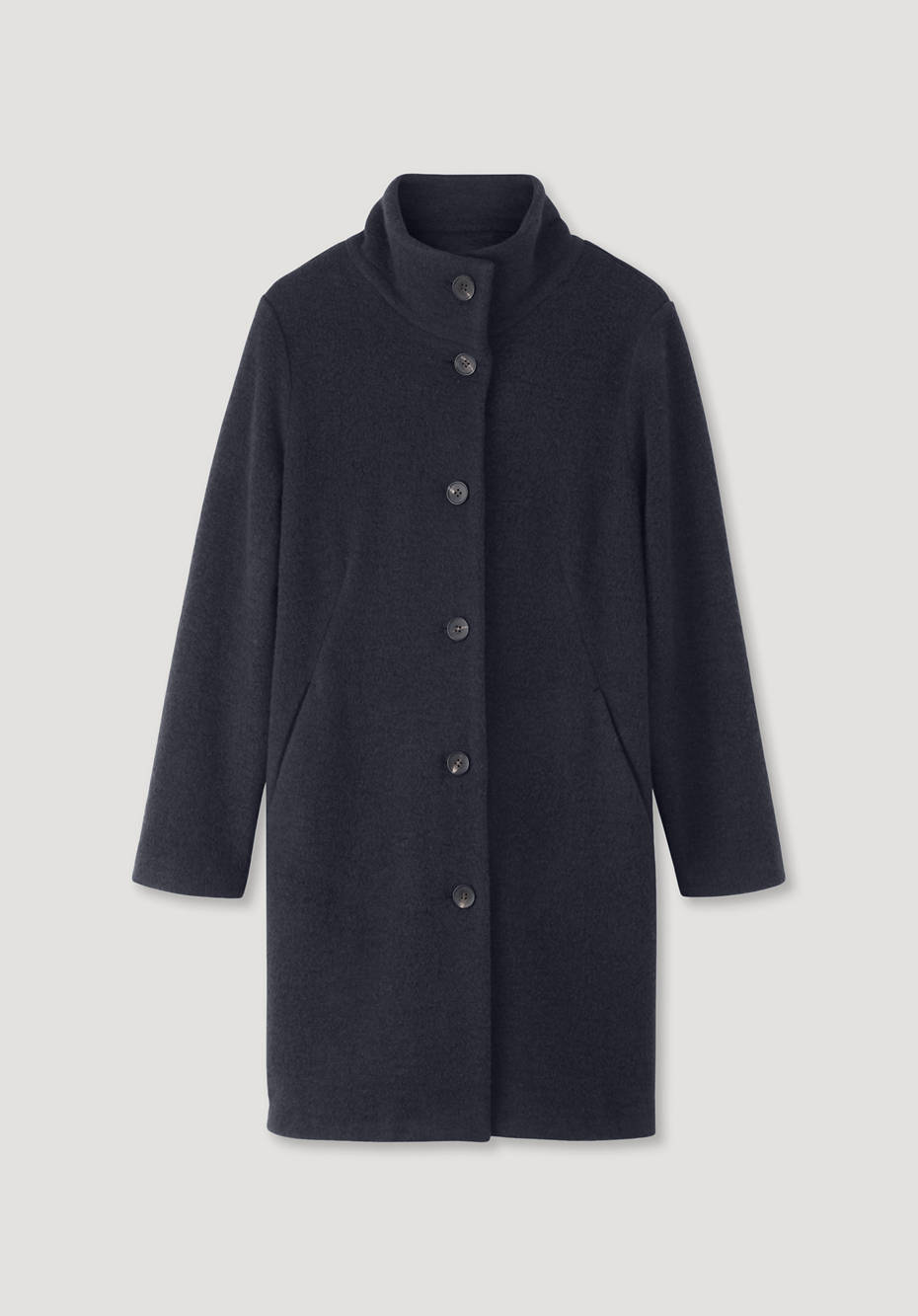 Wollfleece Mantel aus reiner Bio-Merinowolle
