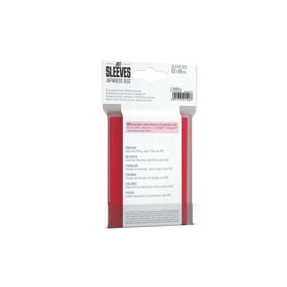 Just Sleeves - Japanese Size Red (60)