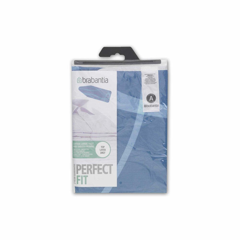 Brabantia Bügelbrettbezug Baumwollbezug mit 2 mm Schaumstoff, 110 x 30 cm