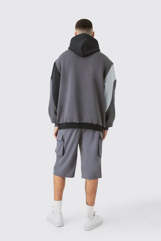 Tall lockere elastische Stretch Cargo-Shorts