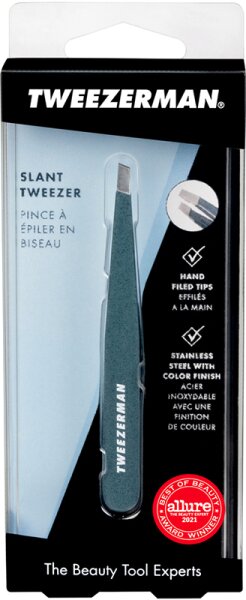Tweezerman Slant Tweezer - Schräge Pinzette, Blue Stone Pinzette