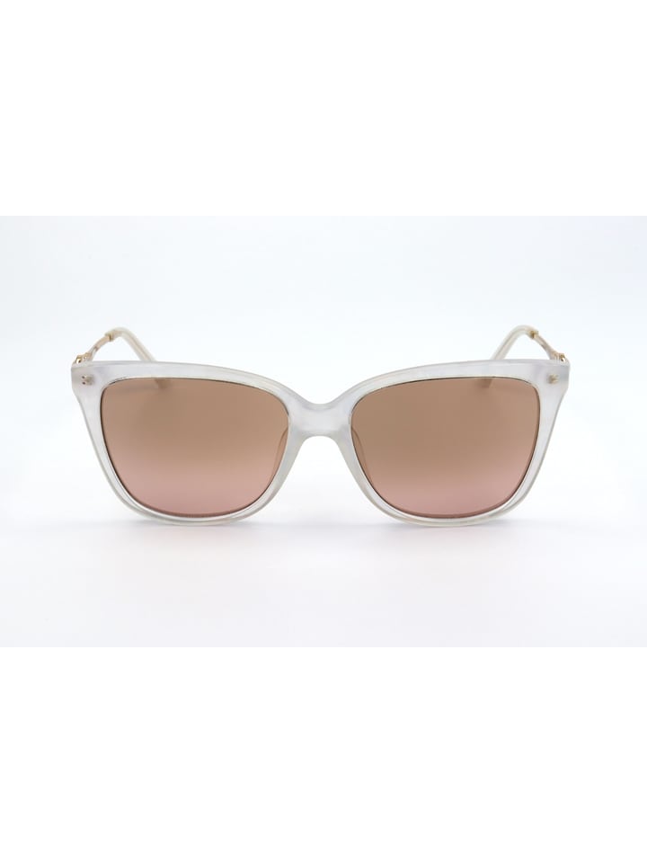 Swarovski Damen-Sonnenbrille in Weiß-Gold/ Hellbraun günstig kaufen 55