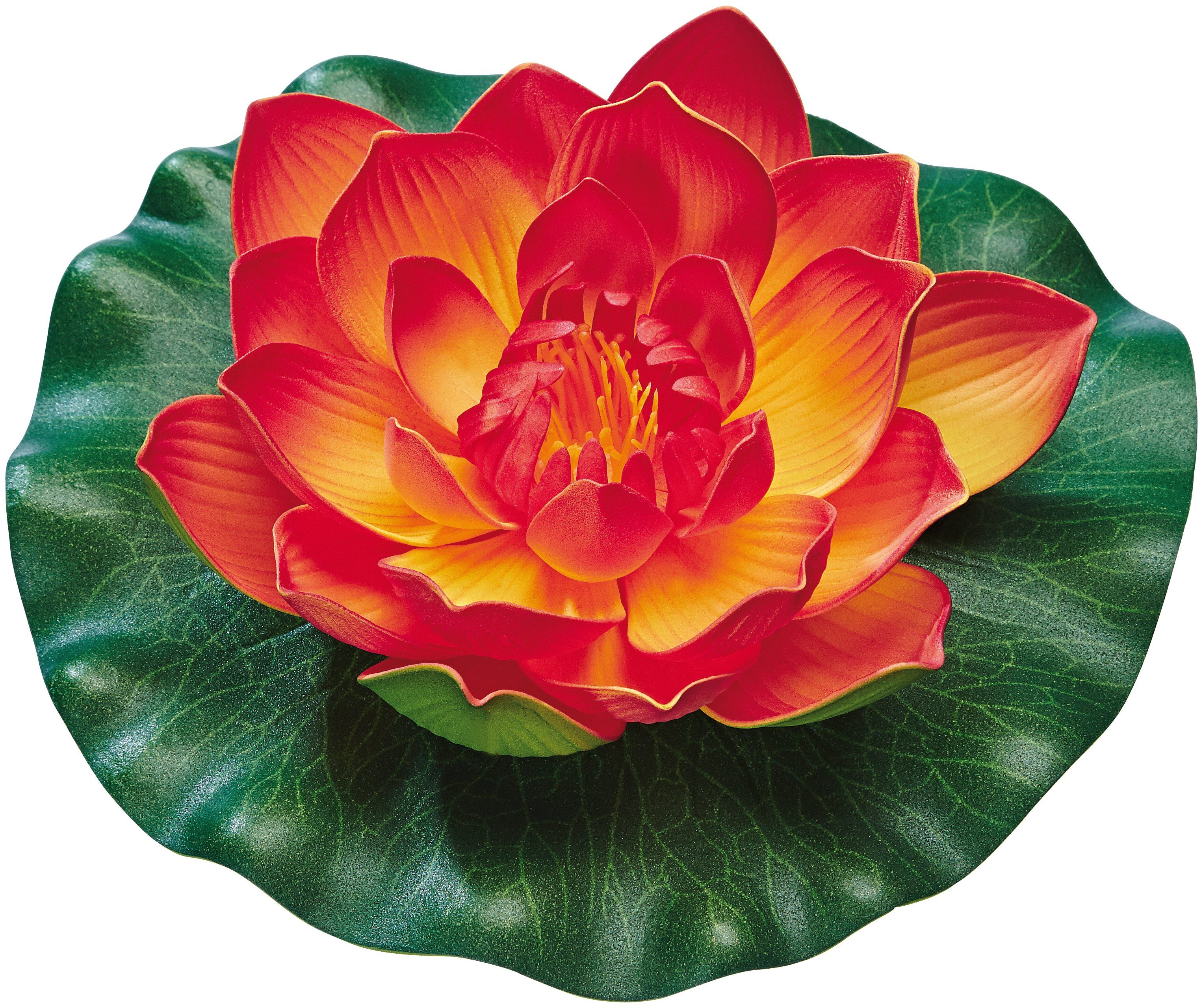 Pontec Seerose PondoLily, aus Kunststoff, orange