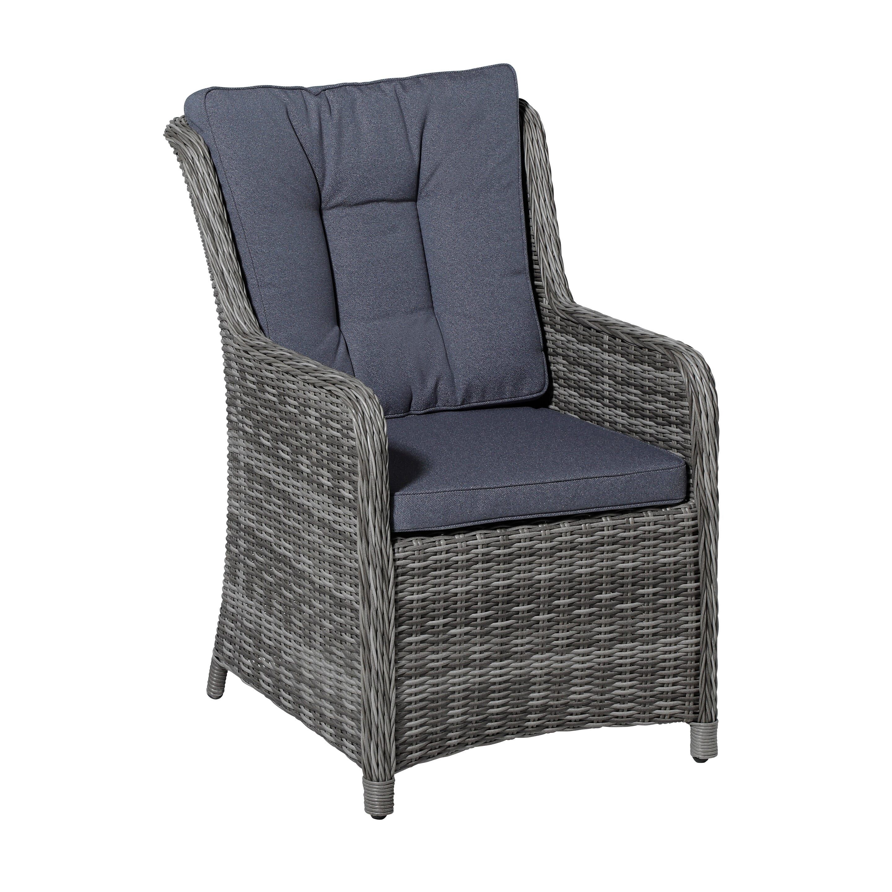 Madison Outdoor Manchester Denim Grau 95 x 46 Sitzkissen