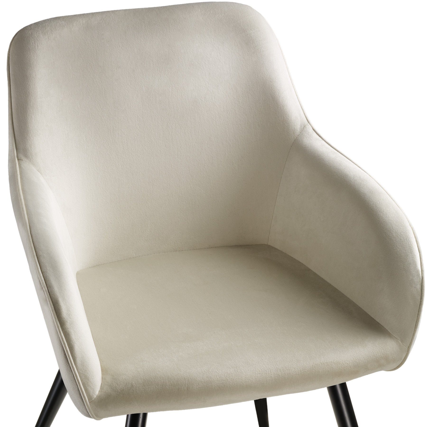 tectake Esszimmerstuhl Marilyn (4er, 4 St), Gepolstert