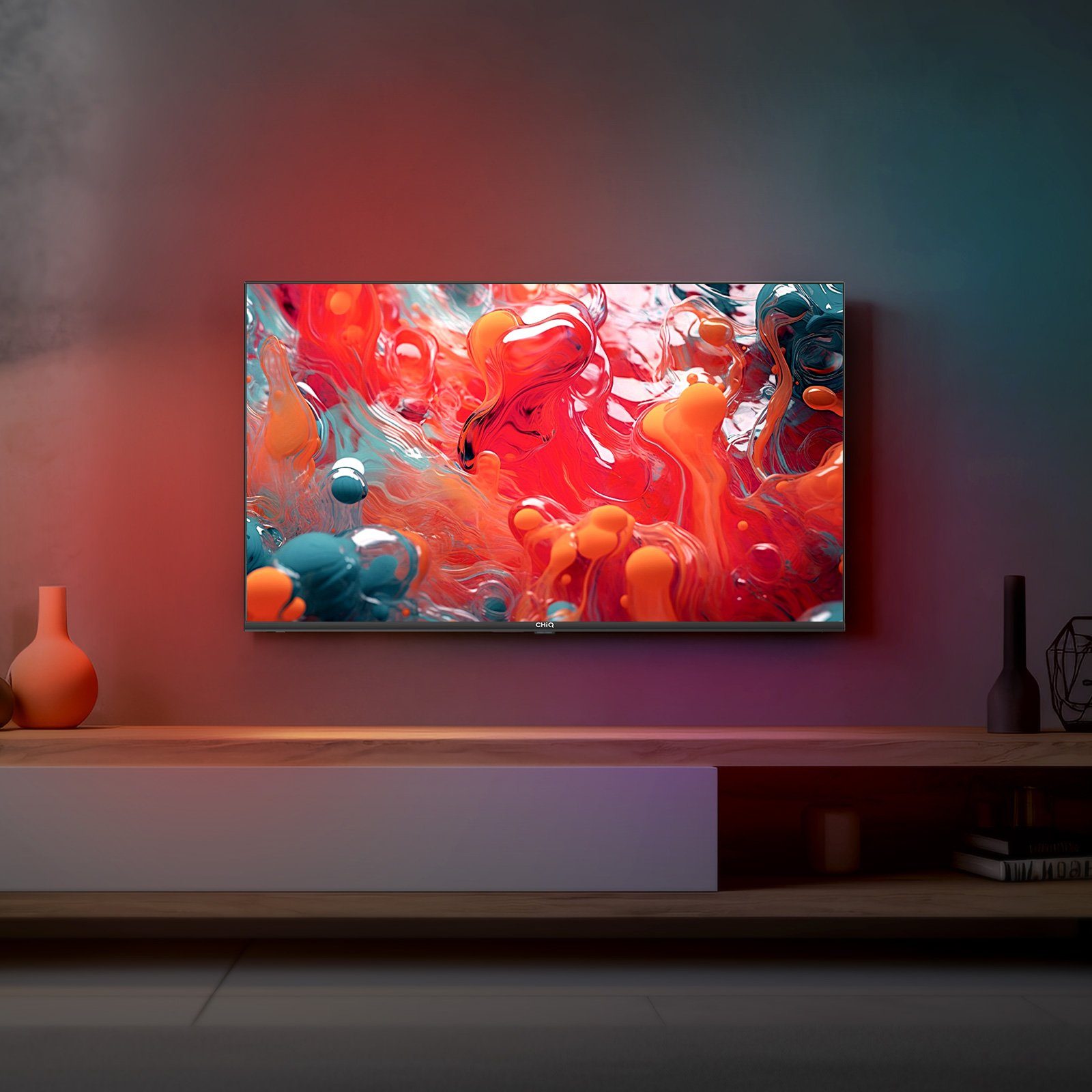 CHiQ L40QH7G QLED-Fernseher (100,00 cm/40 Zoll, Full HD, Smart-TV, Google TV, Google Assistant,Netflix,Chrome cast)