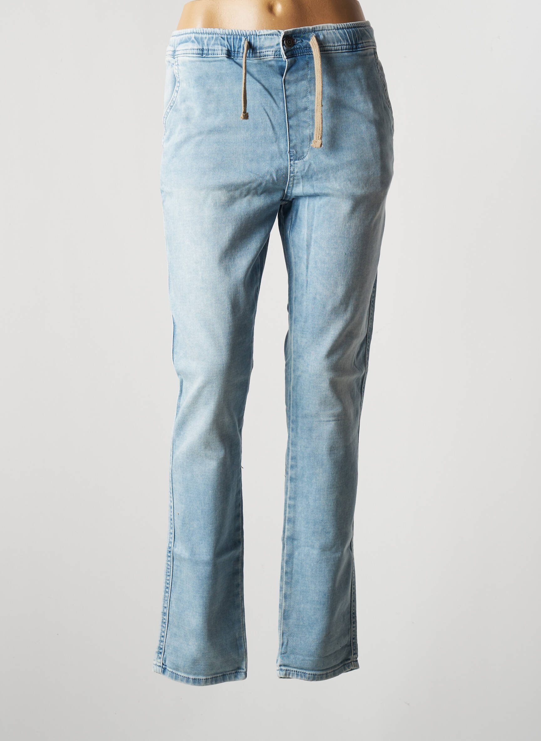 Teddy Smith Jeans Coupe Slim Fille couleur bleu