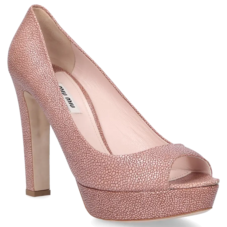 Miu Miu - Pumps Echsenleder - pink