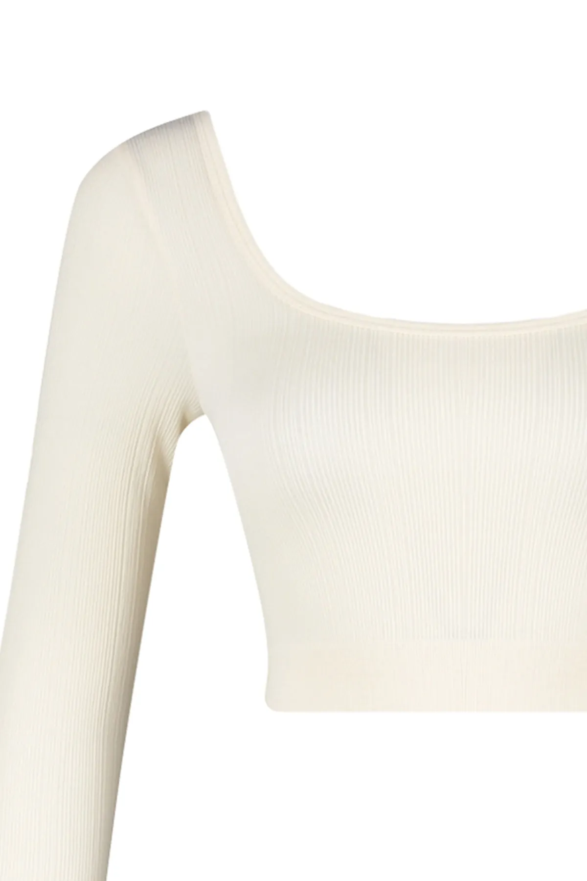 Trendyol Collection  Beigefarbenes, nahtloses/nahtloses, extra dehnbares, gestricktes Sportoberteil/Bluse TWOAW22BZ0450