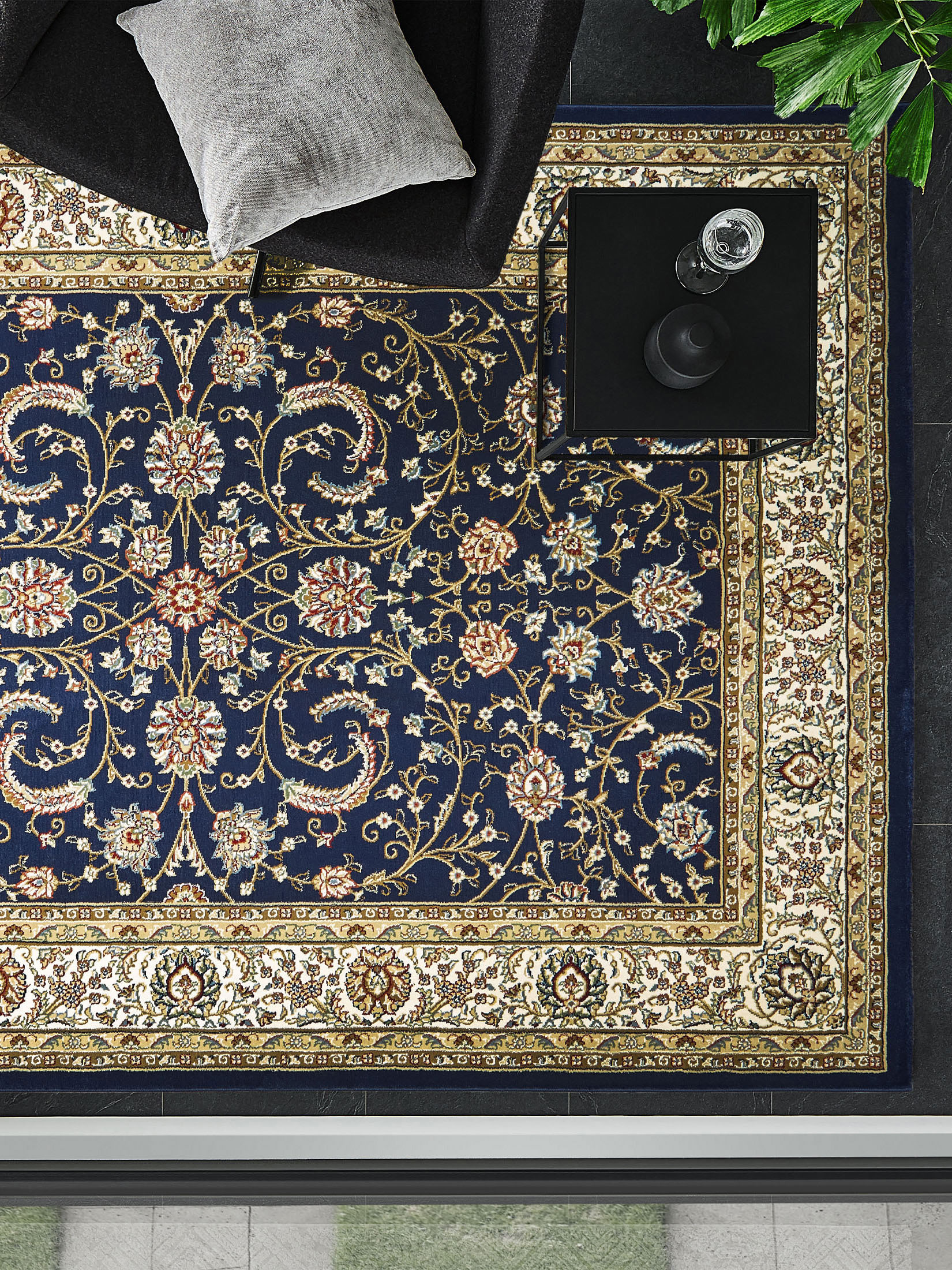 Marivan Orient-Teppich, Blau