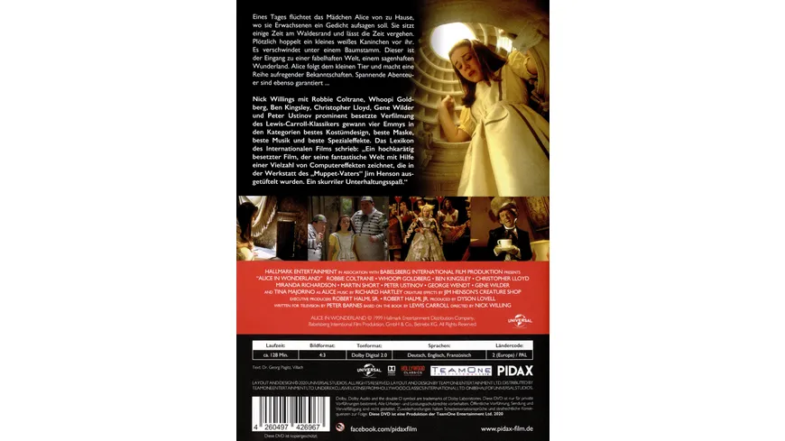 Alice im Wunderland / Preisgekrönte Verfilmung des Romanklassikers mit Staraufgebot (Pidax Film-Klassiker)