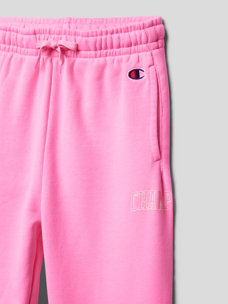 Sweatpants mit Label-Details Modell 'Rochester' in rosa