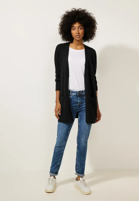 Street One Cosy Melange Strickjacke