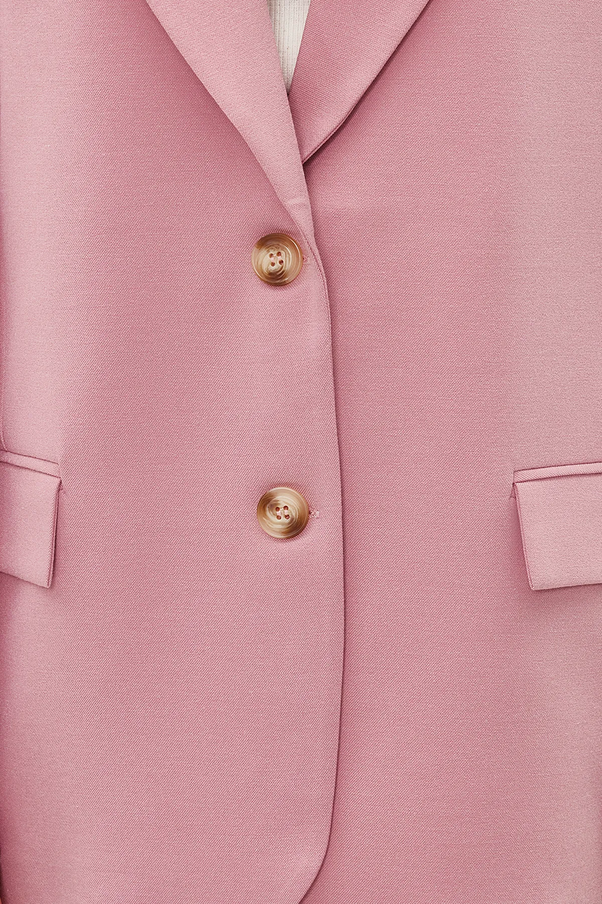 Trendyol Collection  Rosafarbener, regelmäßig gefütterter, gewebter Blazer TWOAW23BC00132