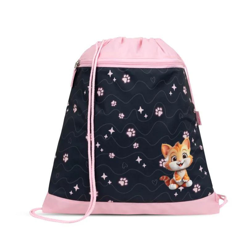 Belmil Compact Schulranzen Set 4-teilig mit Brustgurt - Cute Kitten