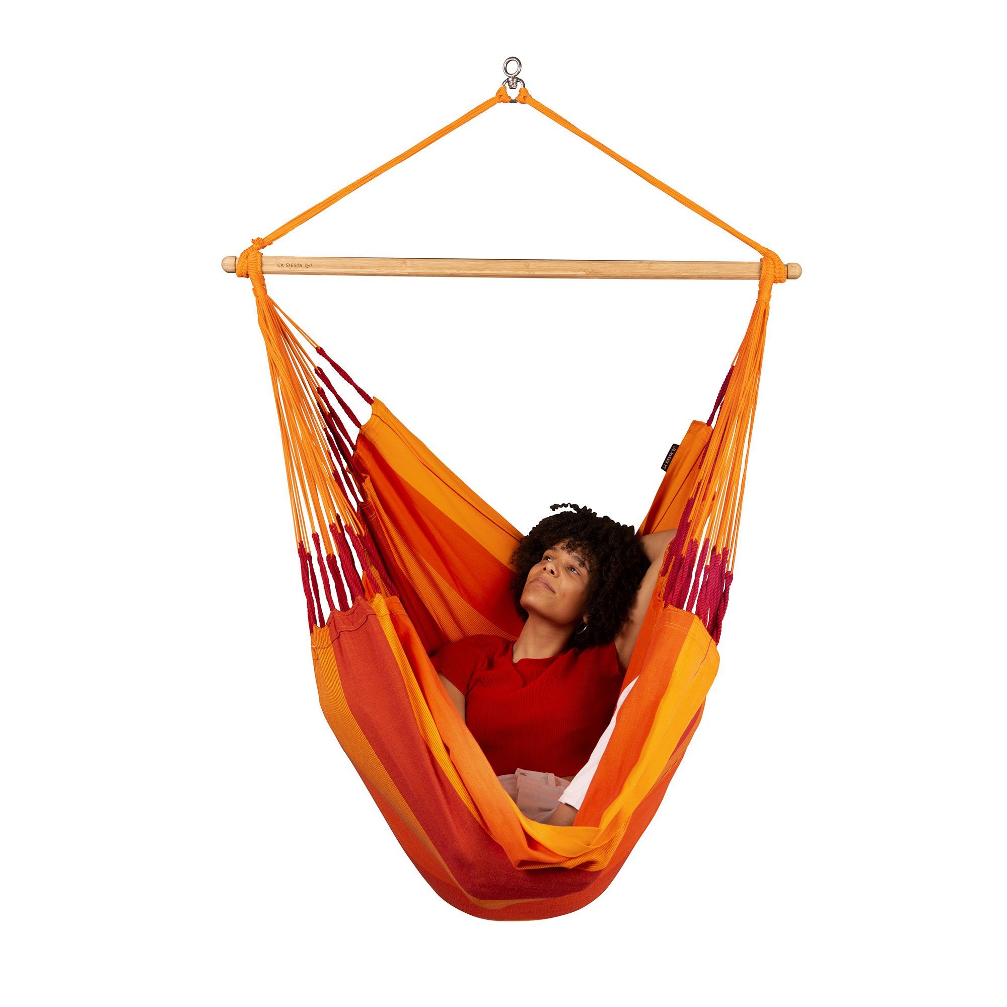 La Siesta Hängestuhl Hängestuhl Habana Volcano - Hängestuhl aus Bio Baumwolle Comfort Size, Hochwertige Qualität