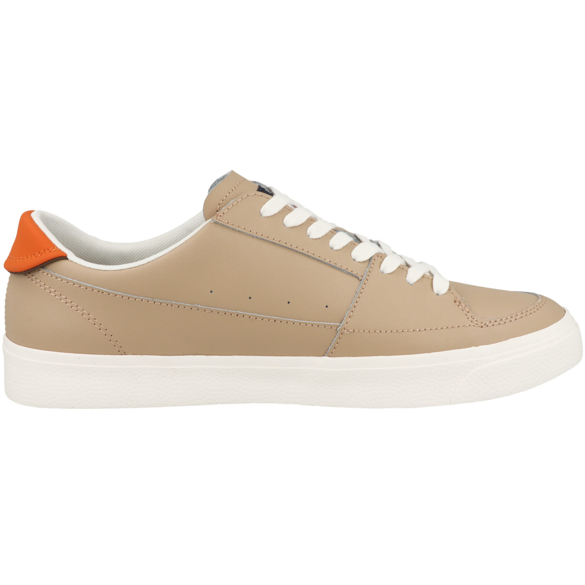 Tommy Hilfiger Tommy Jeans Vulcanized Leather Sneaker Low beige