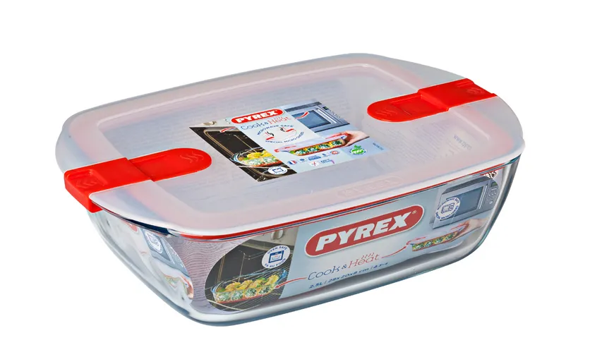 PYREX Mehrzweckform Cook & Heat 2,5l rechteckig