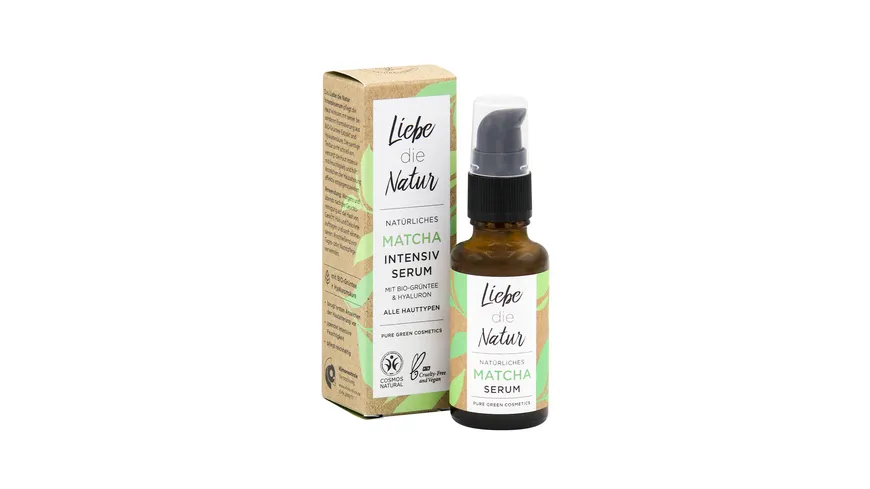 LIEBE DIE NATUR - natürliches Intensivserum Matcha 30 ml