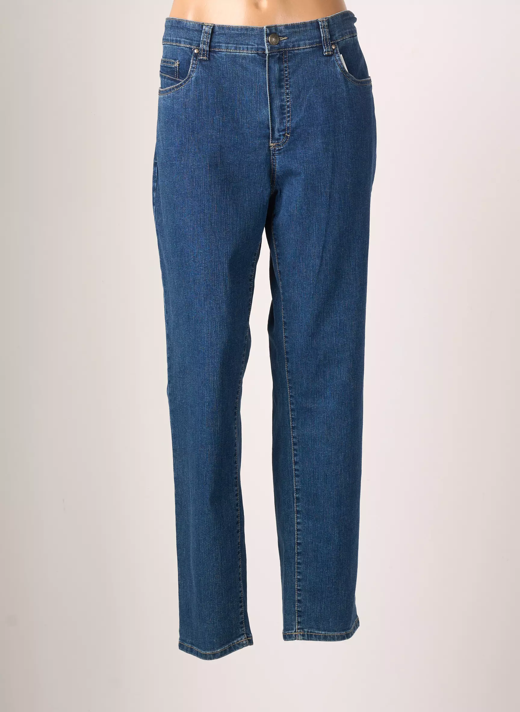 Anna Montana Jeans Coupe Droite Femme couleur bleu