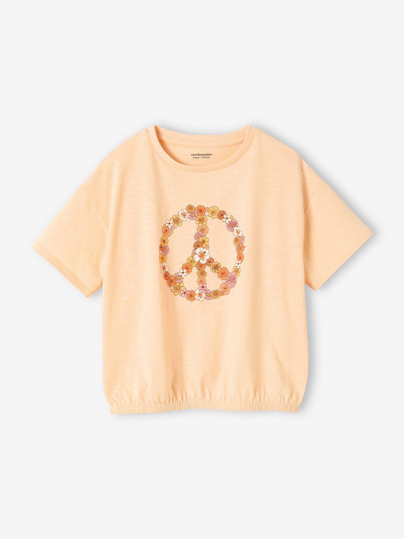 Vertbaudet Mädchen Blusenshirt Oeko-Tex - rosa aprikose