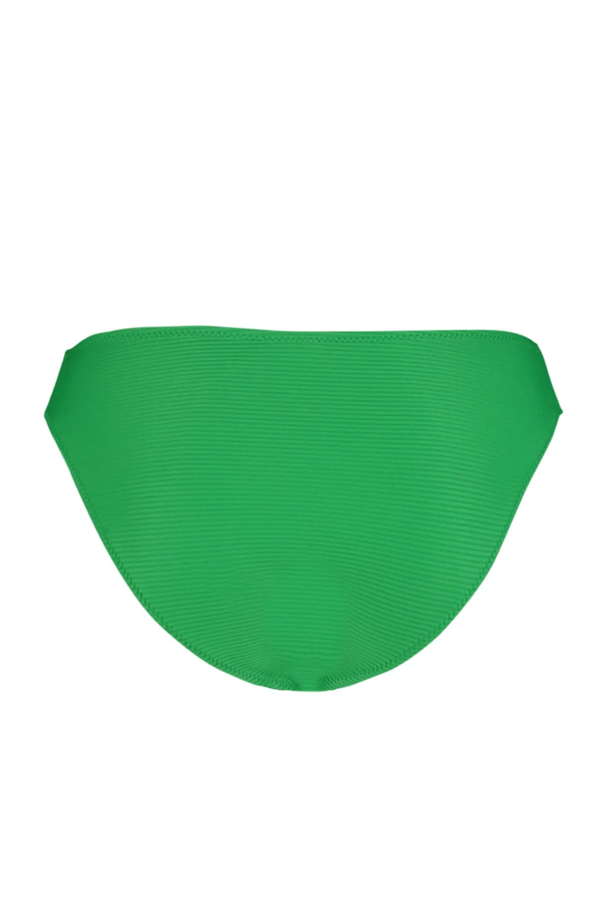 Trendyol Collection  Grüne strukturierte Bikinihose mit V-Ausschnitt und hohem Beinausschnitt TBESS23BA00246