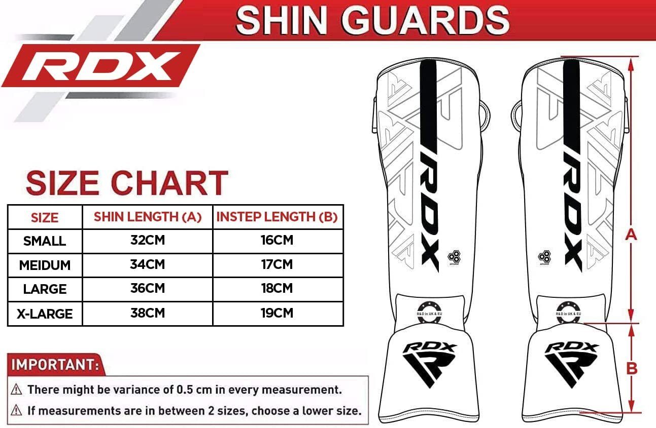 RDX Sports Schienbeinschutz RDX Schienbeinschoner für Kickboxen, MMA Fighting und Training Pads