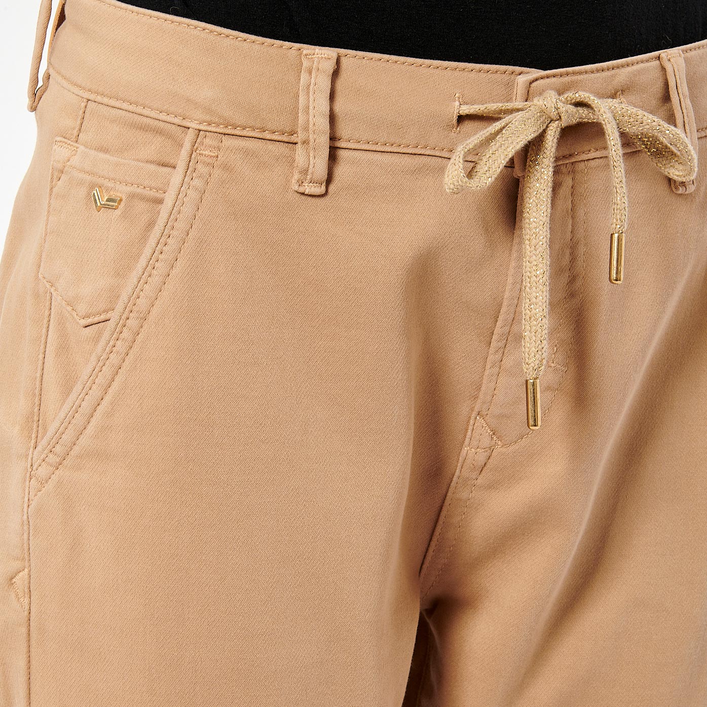 VIWIX  Jean boyslim beige femme