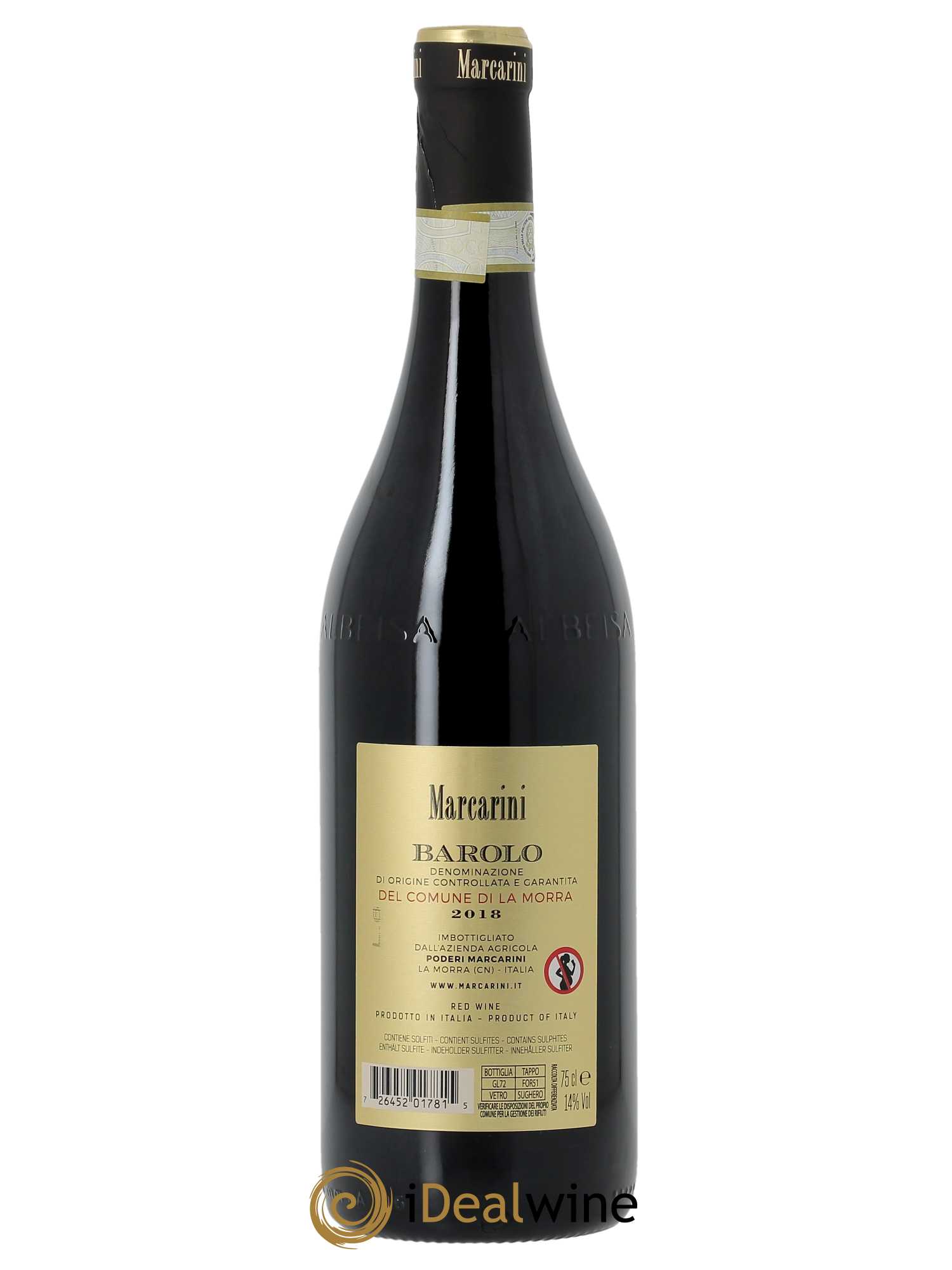 Barolo DOCG Comune di La Morra Marcarini  2018 - Lot de 1 Bouteille