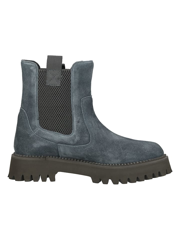 Ara Shoes Leder-Chelsea-Boots in Grau günstig kaufen