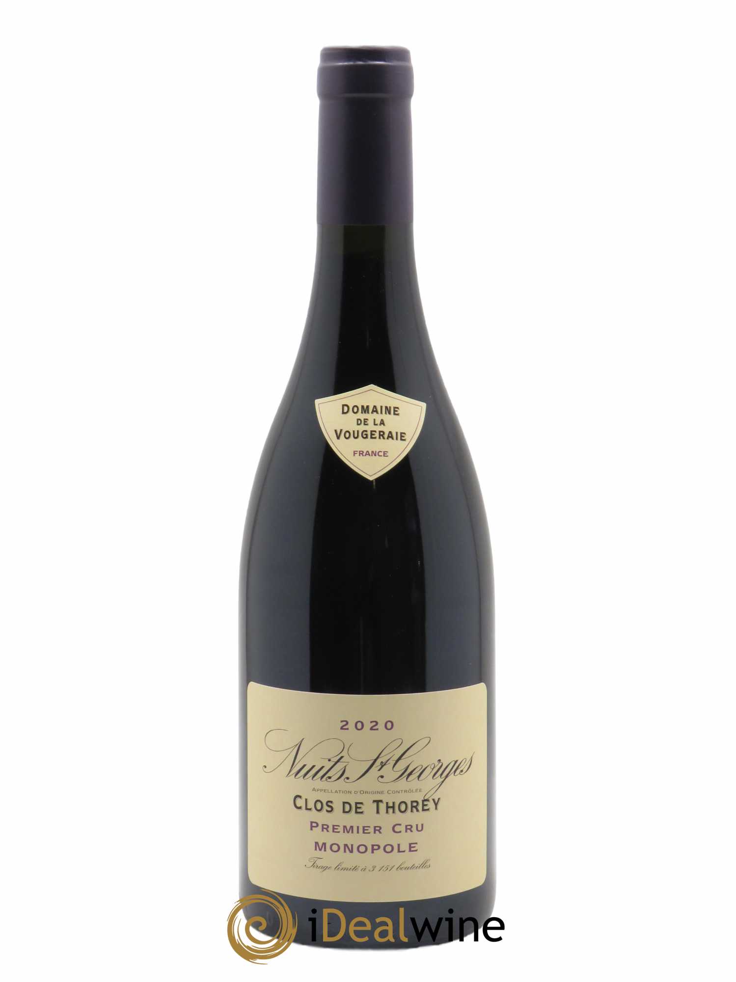 Nuits Saint-Georges 1er Cru Clos de Thorey La Vougeraie  2020 - Lot de 1 Bouteille