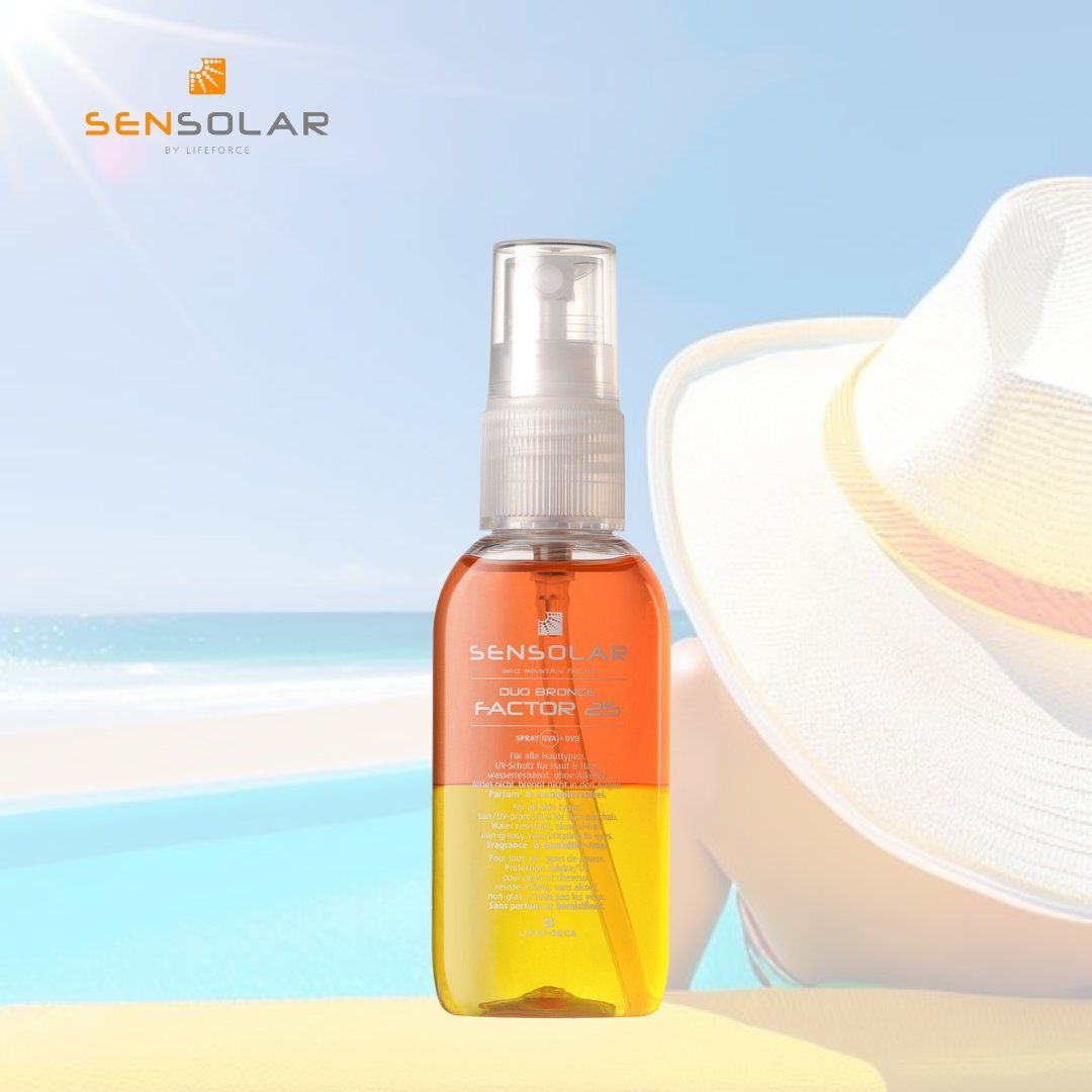 Lifeforce Sonnenschutzspray Sonnenschutzspray Sensolar Duo Bronce Sonnenschutz Spray LSF 25