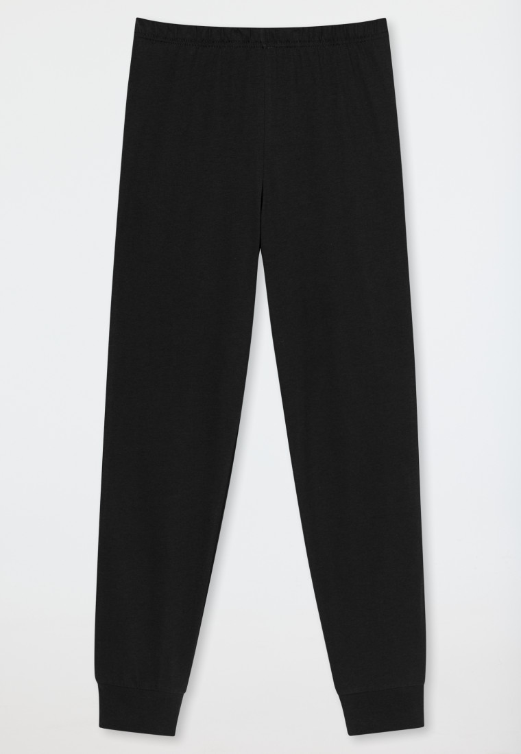 Schlafanzug lang Bündchen indigo - Nightwear